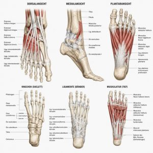 Anatomie des Fußes