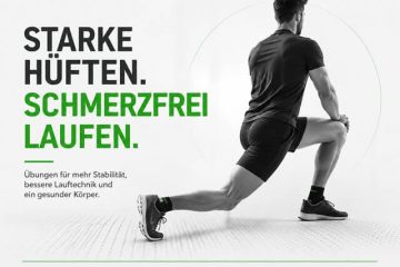 Läufer in Dehnung